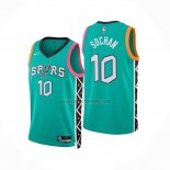 Camiseta San Antonio Spurs Jeremy Sochan NO 10 Ciudad 2022-23 Verde