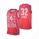 Camiseta All Star 2022 Minnesota Timberwolves Karl-Anthony Towns NO 32 Granate