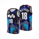 Camiseta Brooklyn Nets Yut Watanabe NO 18 Ciudad 2023-24 Negro