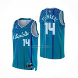 Camiseta Charlotte Hornets Nick Richards NO 14 Ciudad 2021-22 Azul