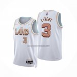 Camiseta Cleveland Cavaliers Caris Levert NO 3 Ciudad 2022-23 Blanco