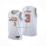 Camiseta Cleveland Cavaliers Caris Levert NO 3 Ciudad 2022-23 Blanco