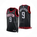 Camiseta Houston Rockets Josh Christopher NO 9 Statement 2023-24 Negro