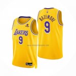 Camiseta Los Angeles Lakers Kent Bazemore NO 9 75th Anniversary 2021-22 Amarillo