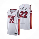 Camiseta Miami Heat Jimmy Butler NO 22 Association 2021-22 Blanco
