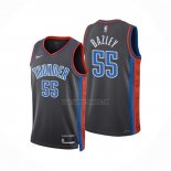 Camiseta Oklahoma City Thunder Darius Bazley NO 55 Ciudad 2022-23 Gris