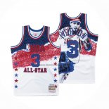 Camiseta All Star 2003 Allen Iverson NO 3 Mitchell & Ness Blanco