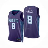 Camiseta Charlotte Hornets Dennis Smith NO 8 Statement 2022-23 Violeta