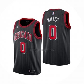 Camiseta Chicago Bulls Coby White NO 0 Statement 2020-21 Negro