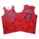 Camiseta Chicago Bulls Michael Jordan NO 23 Mitchell & Ness Rojo2