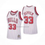 Camiseta Chicago Bulls Scottie Pippen NO 33 Reload Hardwood Classics Blanco