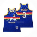 Camiseta Denver Nuggets Allen Iverson NO 3 Hardwood Classics 2006-07 Azul