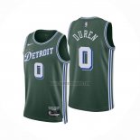 Camiseta Detroit Pistons Jalen Duren NO 0 Ciudad 2022-23 Verde