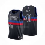 Camiseta Detroit Pistons Saddiq Bey NO 41 Statement 2022-23 Negro