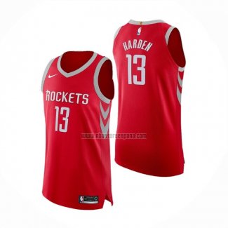 Camiseta Houston Rockets James Harden NO 13 Icon Autentico Rojo