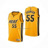 Camiseta Miami Heat Duncan Robinson NO 55 Earned 2020-21 Oro