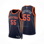 Camiseta New York Knicks Isaiah Hartenstein NO 55 Statement 2022-23 Negro