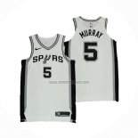 Camiseta San Antonio Spurs Dejounte Murray NO 5 Association Autentico Blanco