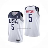 Camiseta USA Donovan Mitchell 2019 FIBA Basketball World Cup Blanco