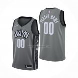 Camiseta Brooklyn Nets Personalizada Statement 2019-20 Gris