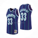 Camiseta Charlotte Hornets Alonzo Mourning NO 33 Mitchell & Ness Violeta