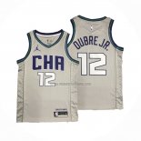 Camiseta Charlotte Hornets Kelly Oubre JR. NO 12 Ciudad Edition Gris