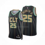 Camiseta Charlotte Hornets P.J. Washington JR. NO 25 Ciudad 2022-23 Negro