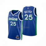 Camiseta Dallas Mavericks Reggie Bullock NO 25 Ciudad 2022-23 Azul