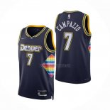 Camiseta Denver Nuggets Facundo Campazzo NO 7 Ciudad 2021-22 Azul