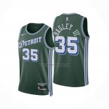Camiseta Detroit Pistons Marvin Bagley III NO 35 Ciudad 2022-23 Verde