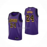 Camiseta Los Angeles Lakers Kobe Bryant NO 24 Ciudad 2018 Violeta