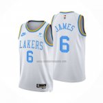Camiseta Los Angeles Lakers LeBron James NO 6 Classic 2022-23 Blanco
