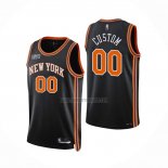 Camiseta New York Knicks Personalizada Ciudad 2021-22 Negro