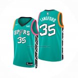 Camiseta San Antonio Spurs Romeo Langford NO 35 Ciudad 2022-23 Verde