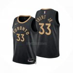 Camiseta Toronto Raptors Gary Trent JR. NO 33 Ciudad 2022-23 Negro
