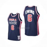 Camiseta USA 1992 Patrick Ewing NO 6 Negro