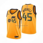 Camiseta Utah Jazz Donovan Mitchell NO 45 Statement Amarillo