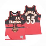 Camiseta Atlanta Hawks Dikembe Mutombo NO 55 Retro Rojo