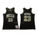 Camiseta Chicago Bulls Michael Jordan NO 23 Camuflaje Negro