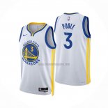 Camiseta Golden State Warriors Jordan Poole NO 3 Association 2022-23 Blanco