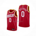 Camiseta Houston Rockets Russell Westbrook NO 0 Hardwood Classics Rojo