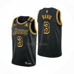 Camiseta Los Angeles Lakers Anthony Davis NO 3 Mamba 2021-22 Negro