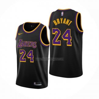 Camiseta Los Angeles Lakers Kobe Bryant NO 24 Earned 2020-21 Negro