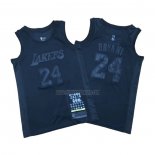 Camiseta Los Angeles Lakers Kobe Bryant NO 24 MVP Negro