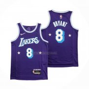 Camiseta Los Angeles Lakers Kobe Bryant NO 8 Ciudad Edition 2021-22 Violeta