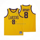 Camiseta Los Angeles Lakers Kobe Bryant NO 8 Mitchell & Ness 1957 Amarillo