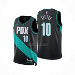 Camiseta Portland Trail Blazers Nassir Little NO 10 Ciudad 2022-23 Negro