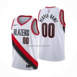 Camiseta Portland Trail Blazers Personalizada Association 2020-21 Blanco