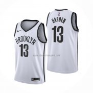 Camiseta Brooklyn Nets James Hardenl NO 13 Association 2020 Blanco
