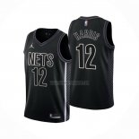 Camiseta Brooklyn Nets Joe Harris NO 12 Statement 2022-23 Negro